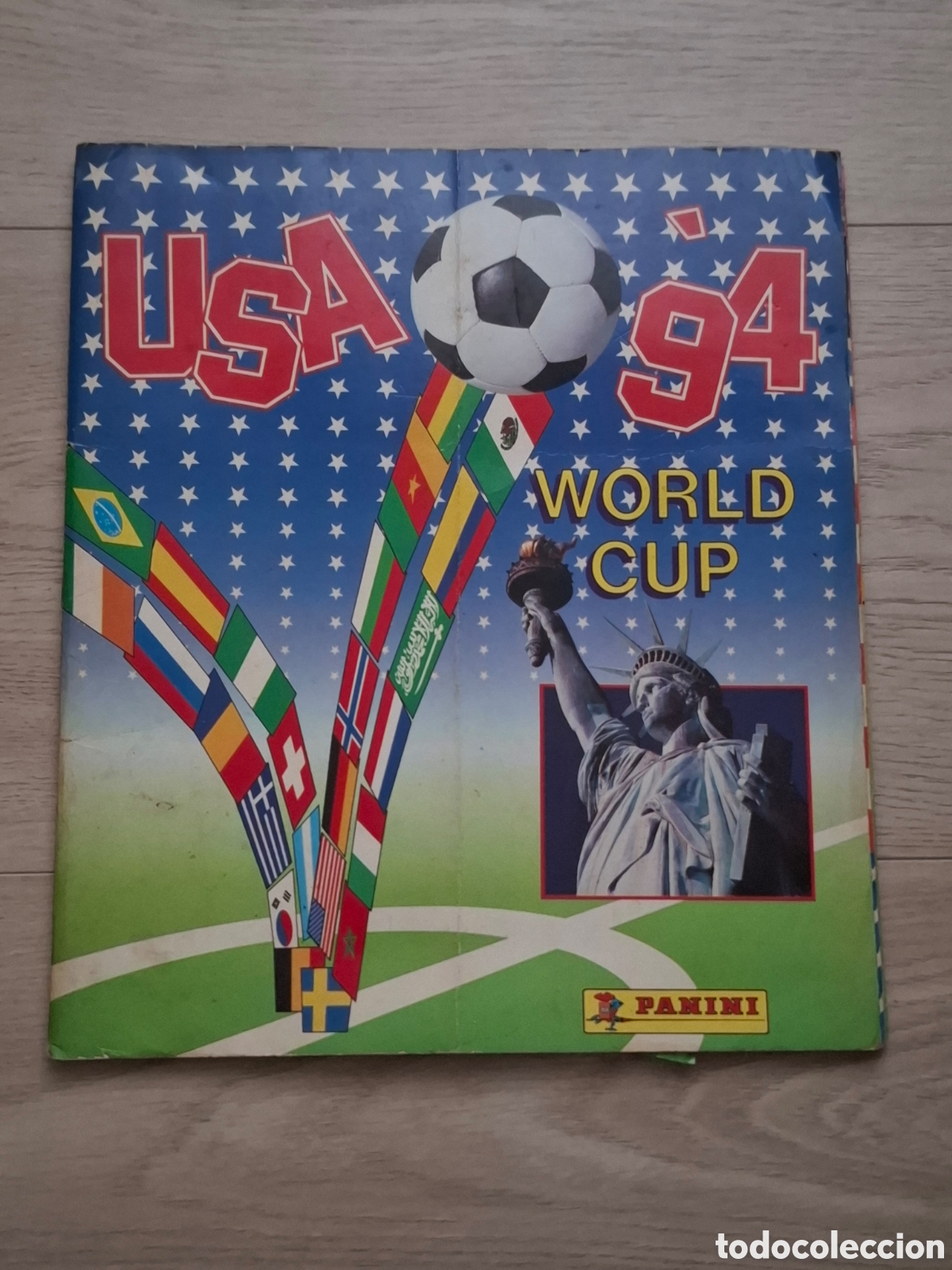 Colecionismo desportivo: Album USA 94 World Cup Panini, incompleto y defectuoso, con 378 cromos