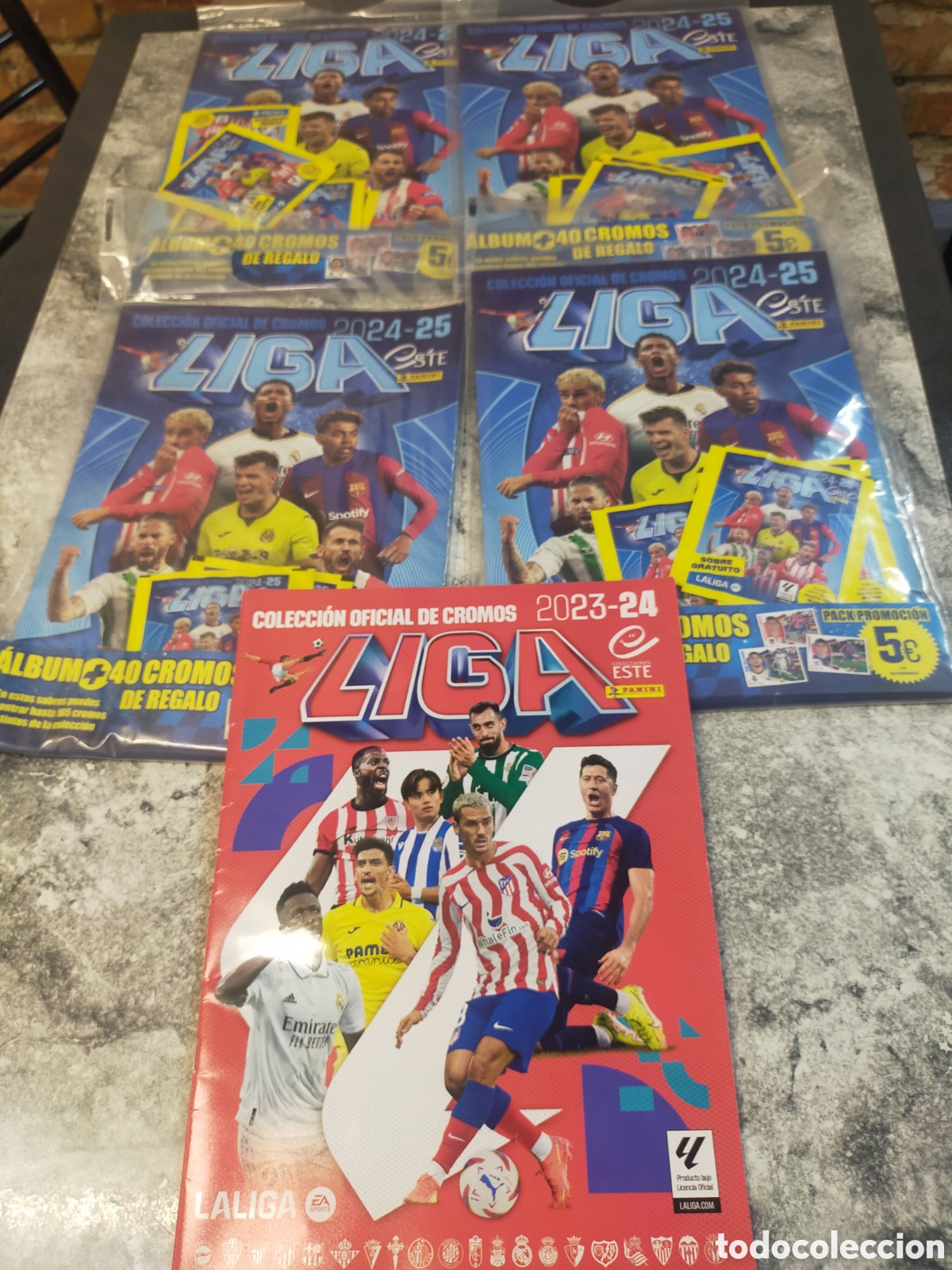 Coleccionismo deportivo: 4 &Aacute;lbumes Panini Liga 2024-25, 1 Liga 2023-24