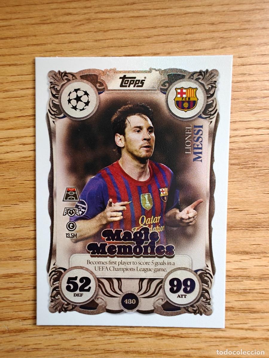 Coleccionismo deportivo: Lionel Messi 430 Match Attax 25 26 Magic Memories Barcelona 2025 2026