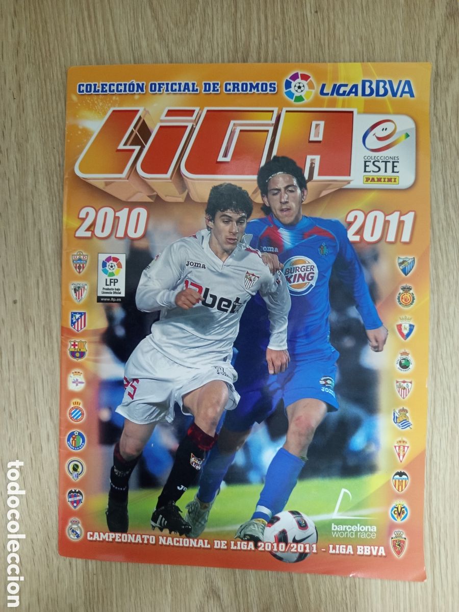 Collectionnisme sportif: ❇️ &Aacute;LBUM ⚽ CROMOS INCOMPLETO CON 307 CROMOS LIGA 2010 2011 10 11 ❇️
