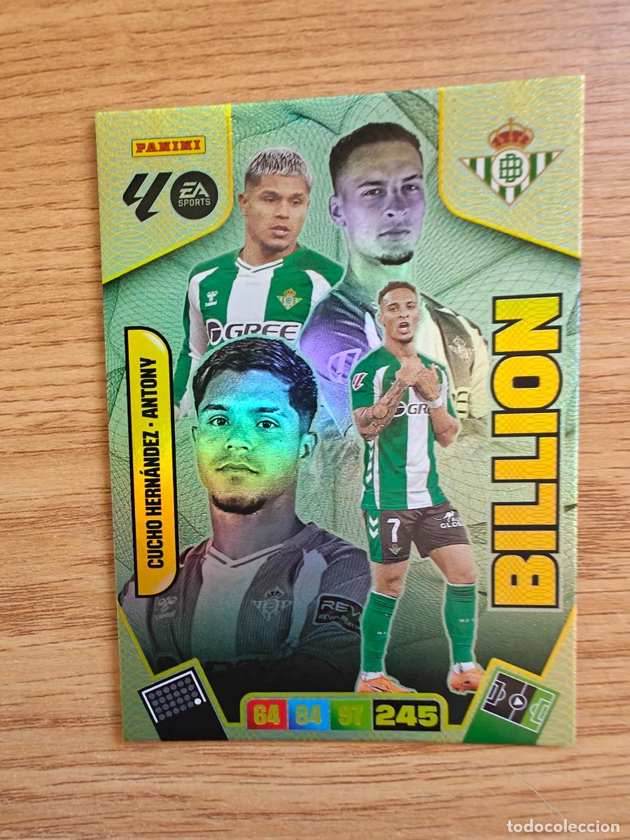 Coleccionismo deportivo: Cucho Hern&aacute;ndez / Antony Adrenalyn XL 25 26 Edici&oacute;n Limitada 06 Billion Real Betis 2025 2026