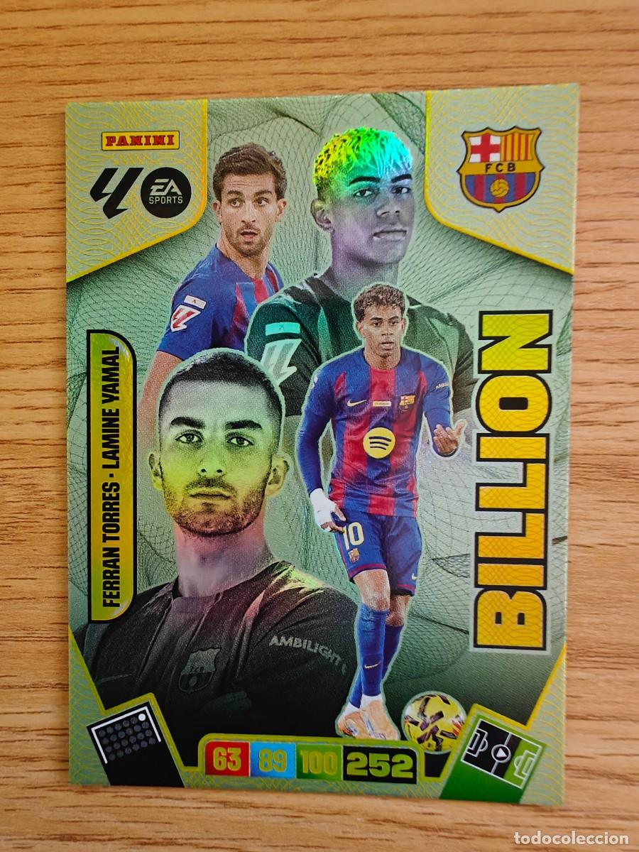 Coleccionismo deportivo: Ferran Torres / Lamine Yamal Adrenalyn XL 25 26 Edici&oacute;n Limitada Billion FC Barcelona 2025 2026