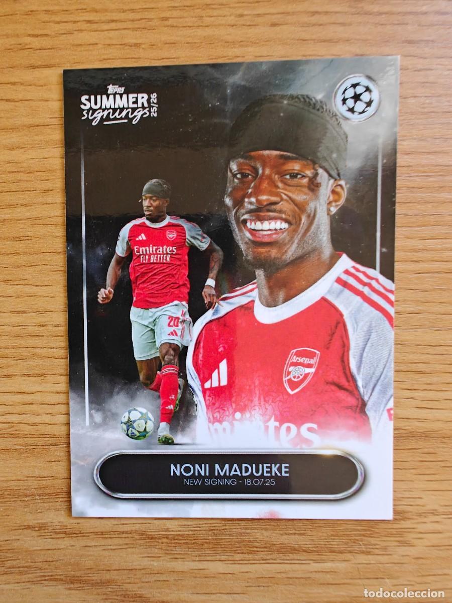 Coleccionismo deportivo: Noni Madueke 37 Topps UEFA Club Competitions Summer Signings 25 26 Arsenal FC Arsenal FC 2025 2026