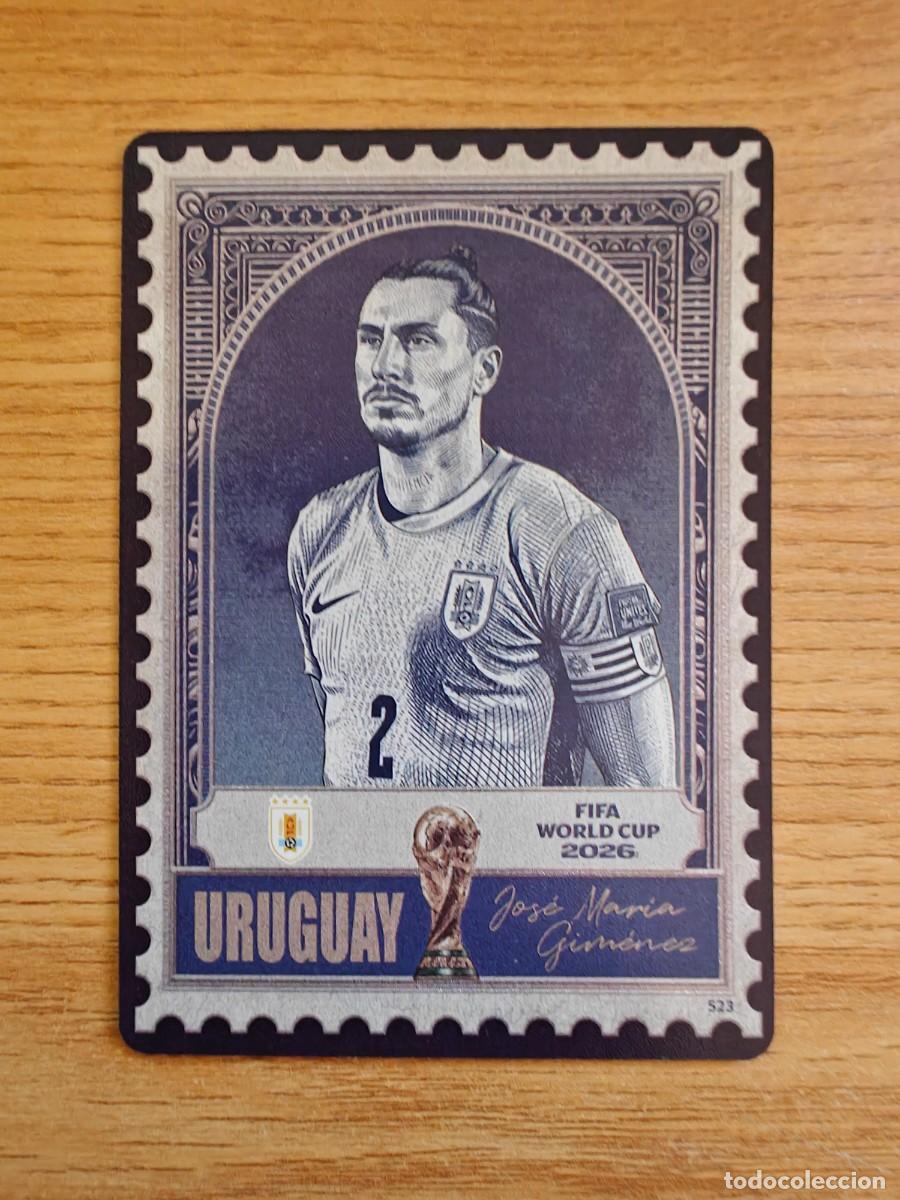Coleccionismo deportivo: Jos&eacute; Mar&iacute;a Gim&eacute;nez 523 Panini x Kayou FIFA World Cup 2026 Sello Mundial Uruguay