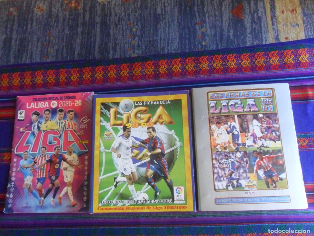 Coleccionismo deportivo: LAS FICHAS DE LA LIGA 98 99 ROOKIE XAVI 16 ETO'O 484 Y 96 97 INCOMPLETO MUNDI CROMO. ESTE LIGA 25 26
