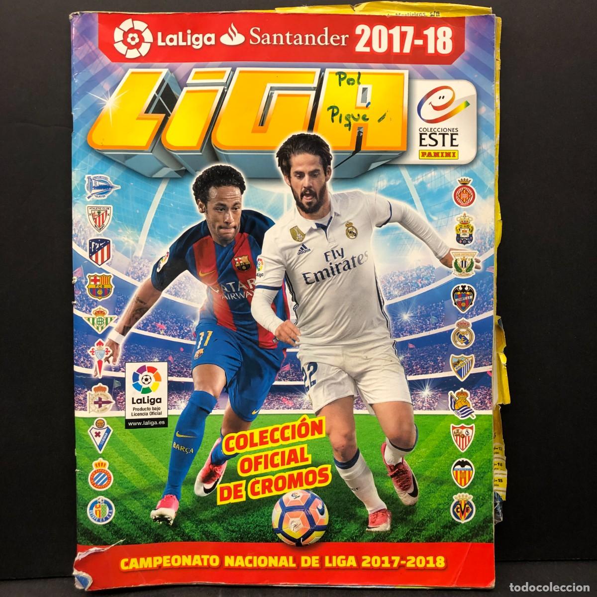 Coleccionismo deportivo: LA LIGA 2017-18 - COLECCION ESTE PANINI - COLECCI&Oacute;N OFICIAL DE CROMOS - &Aacute;LBUM BASTANTE LLENO / 628
