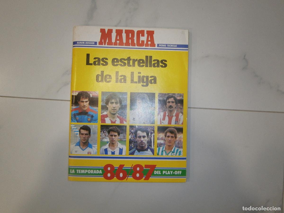 Coleccionismo deportivo: Marca - Estrellas de la liga 86 87 - Casi completo