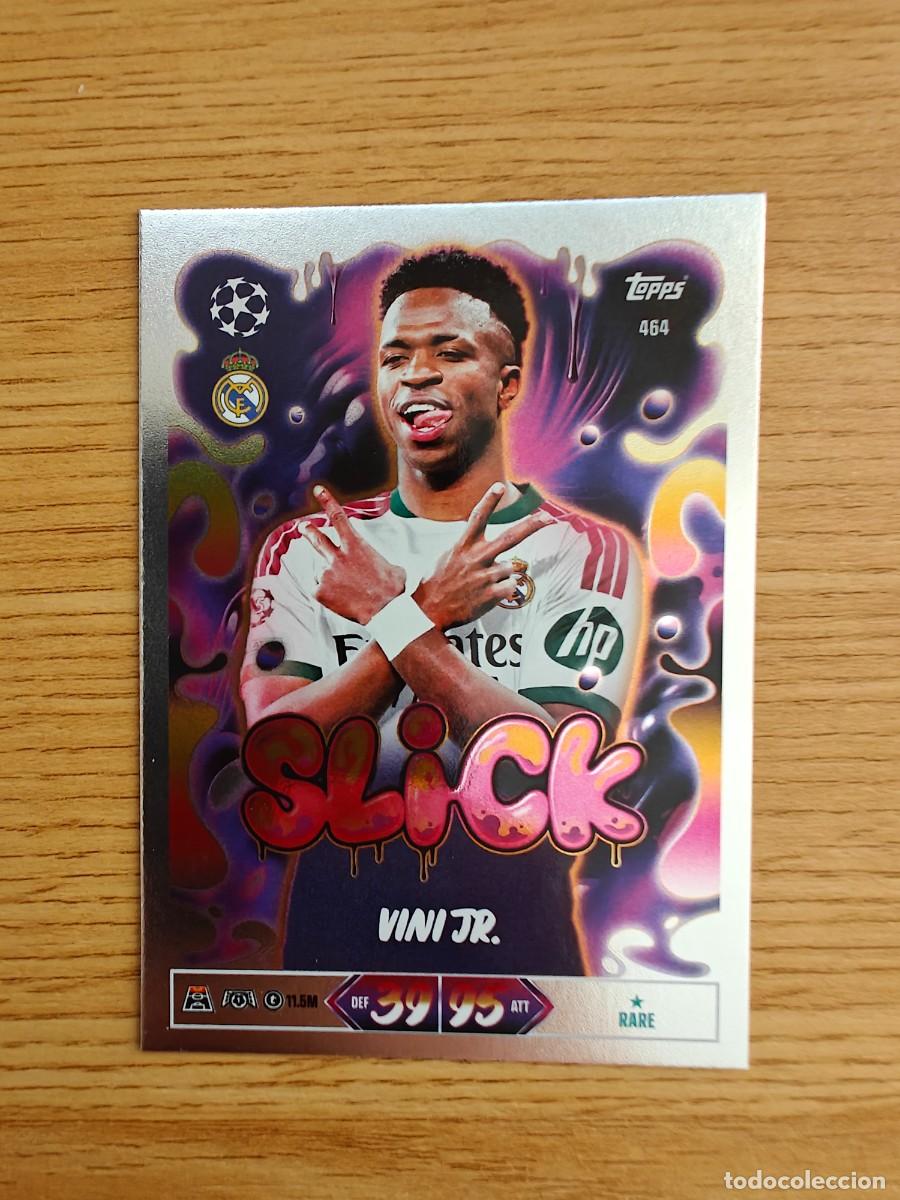 Colecionismo desportivo: Vin&iacute;cius J&uacute;nior 464 Match Attax 26 27 Slick Real Madrid 2026 2027
