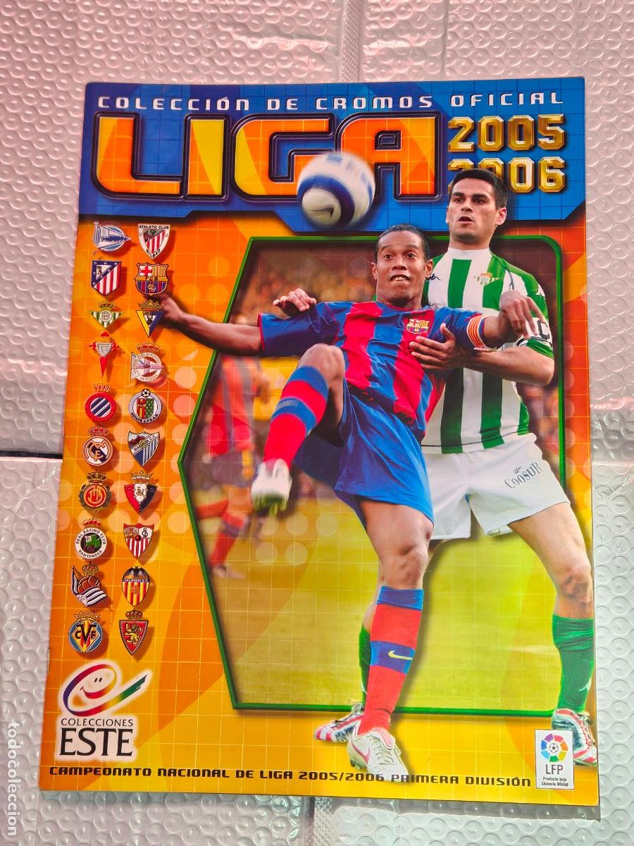 Sports collectibles: ALBUM PLANCHA VACIO LIGA ESTE 2005/06 05 06 NUNCA TUVO CROMOS PEGADOS