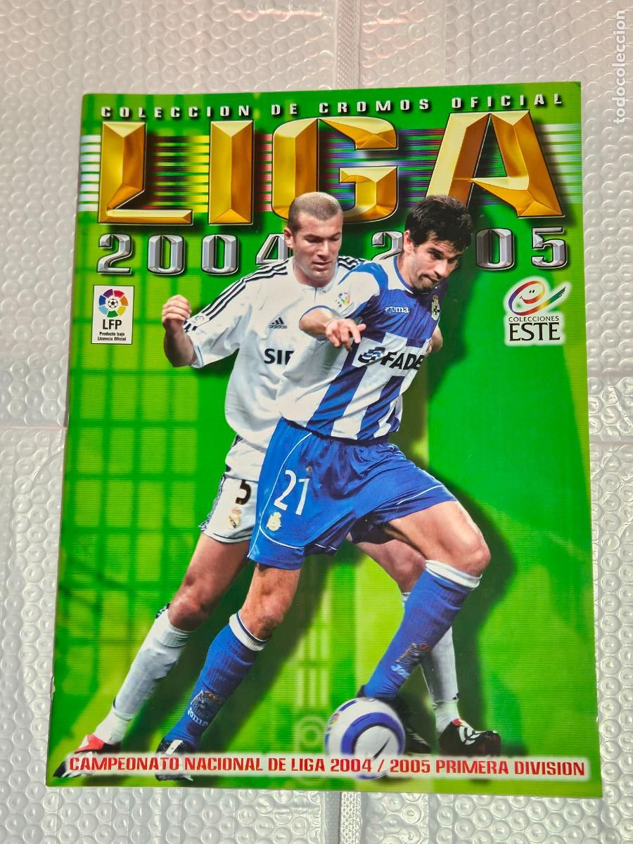 Sports collectibles: ALBUM PLANCHA VACIO LIGA ESTE 2004/05 04 05 NUNCA TUVO CROMOS PEGADOS