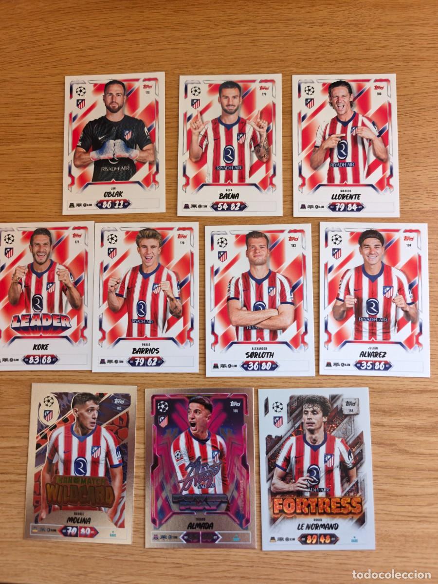 Sports collectibles: Lote 10 Cromos Match Attax 26 27 Atl&eacute;tico de Madrid 2026 2027