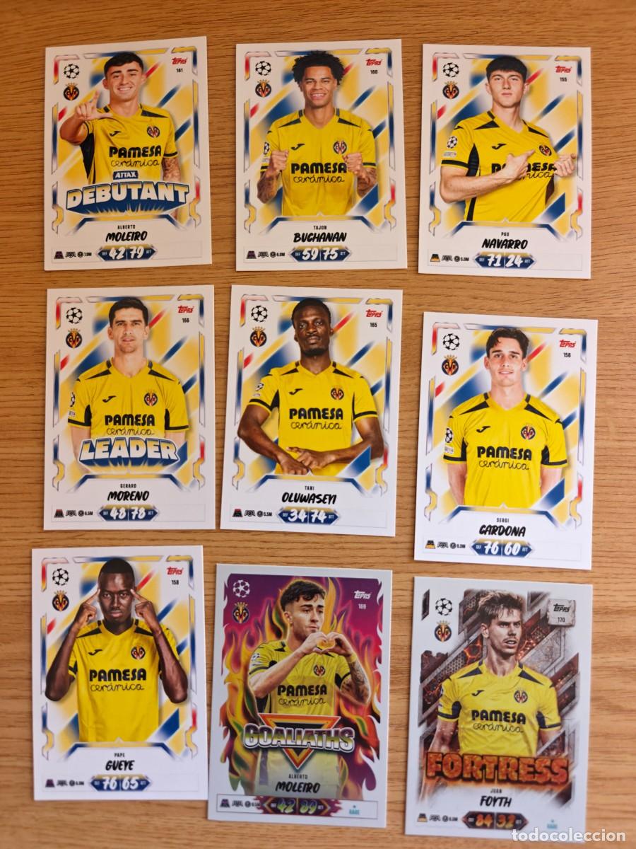 Sports collectibles: Lote 9 Cromos Match Attax 26 27 Villarreal CF 2026 2027