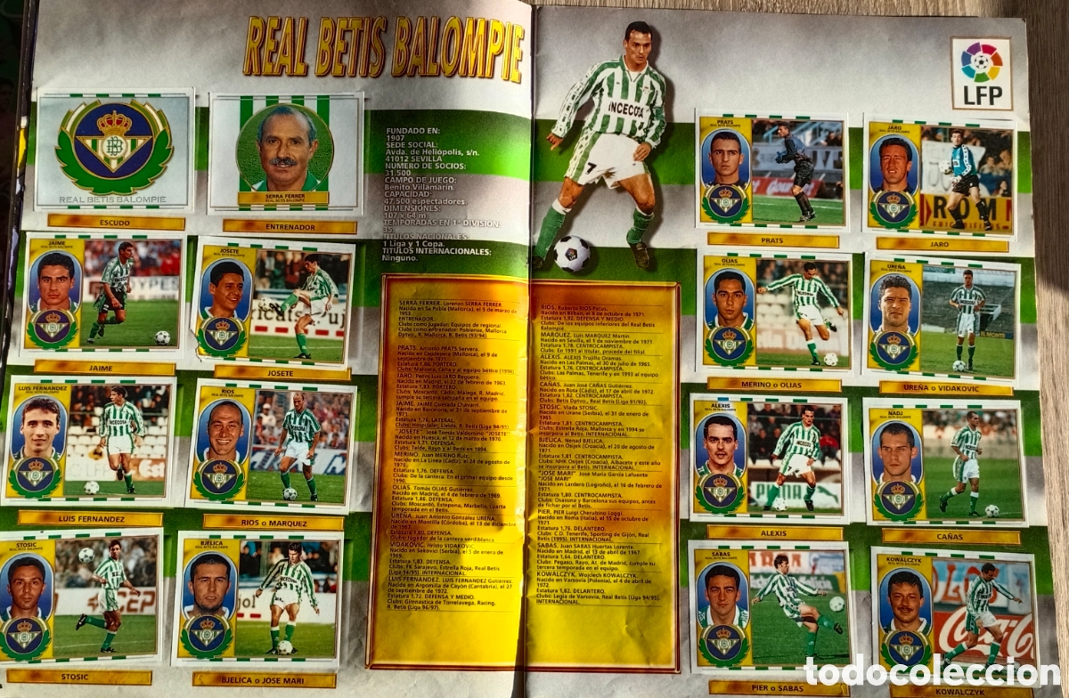 Colecionismo desportivo: &Aacute;lbum Panini temporada 96/97