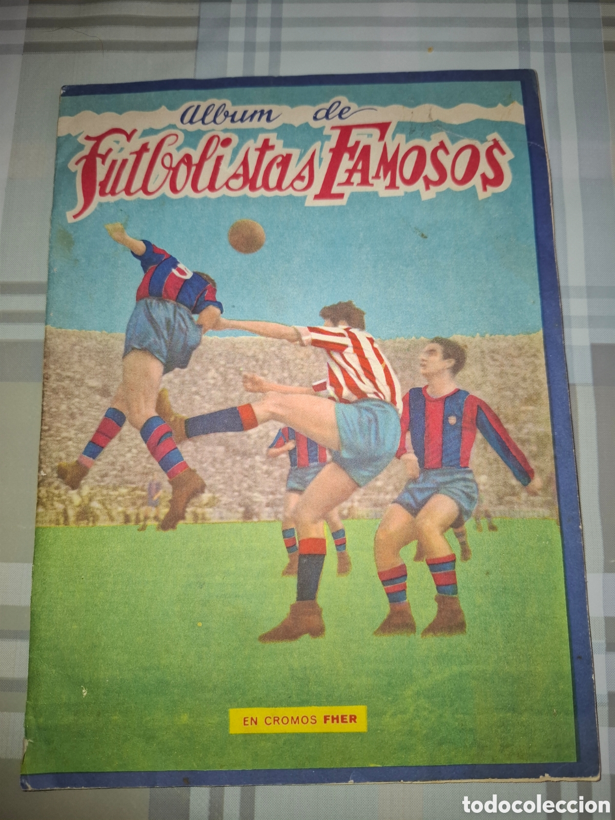 Collezionismo sportivo: &Aacute;lbum de Futbolistas Famosos , Editorial Fher , 1953 en buen estado a falta de 23 cromos de 384
