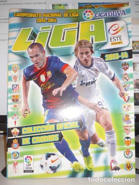Collectionnisme sportif: ALBUM LIGA 2013-14 - VACIO - NUEVO PLANCHA, COLEC. ESTE, PANINI - CON 6 CROMOS REGALO