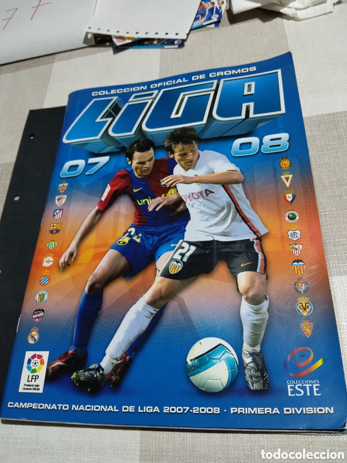 Sports collectibles: &Aacute;lbum f&uacute;tbol Liga 2007-2008 Messi