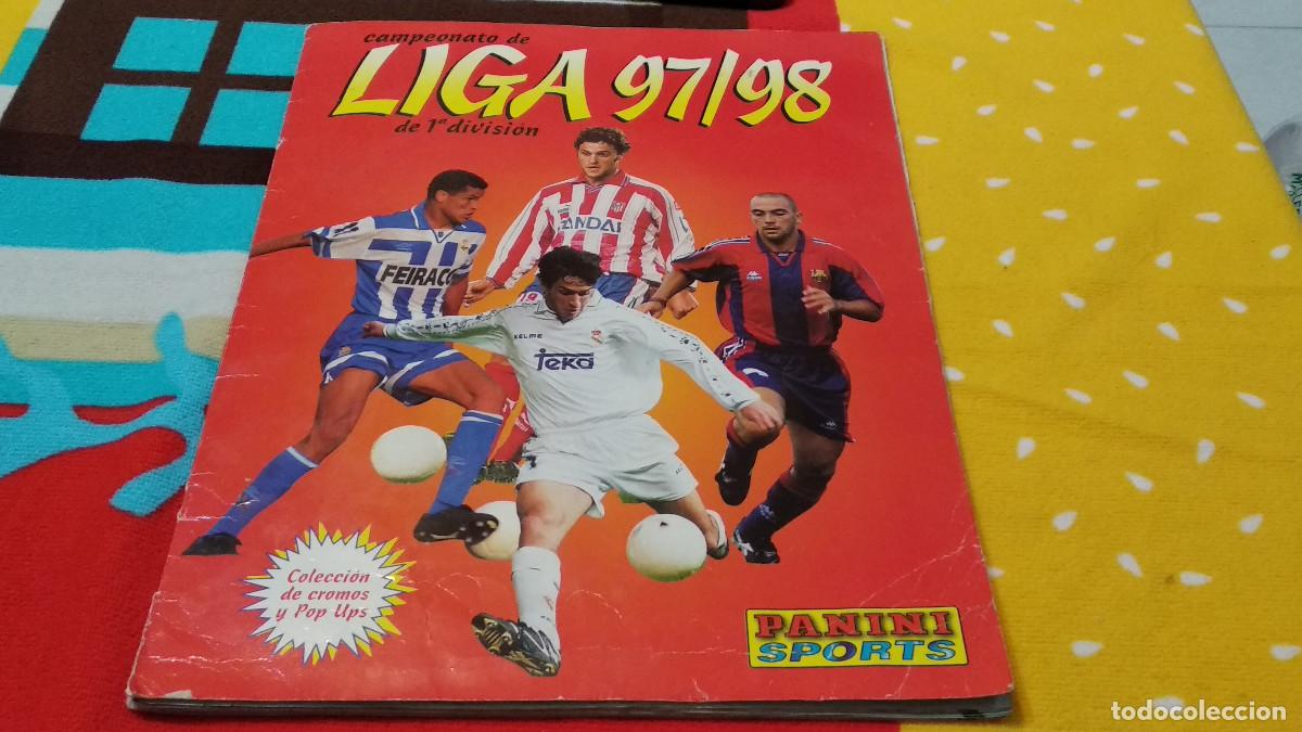 Collectionnisme sportif: &Aacute;LBUM DE CROMOS FUTBOL. CAMPEONATO DE LIGA 97/98. 1997 - 1998 PANINI. INCOMPLETO.