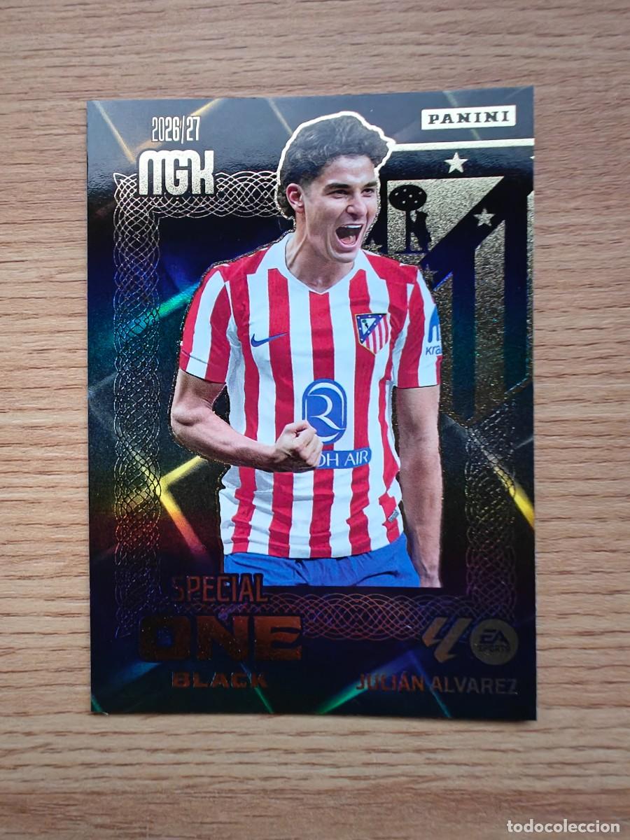 Collectionnisme sportif: Juli&aacute;n Alvarez Megacracks 26 27 Special One Black Atl&eacute;tico de Madrid 2026 2027 Paralela