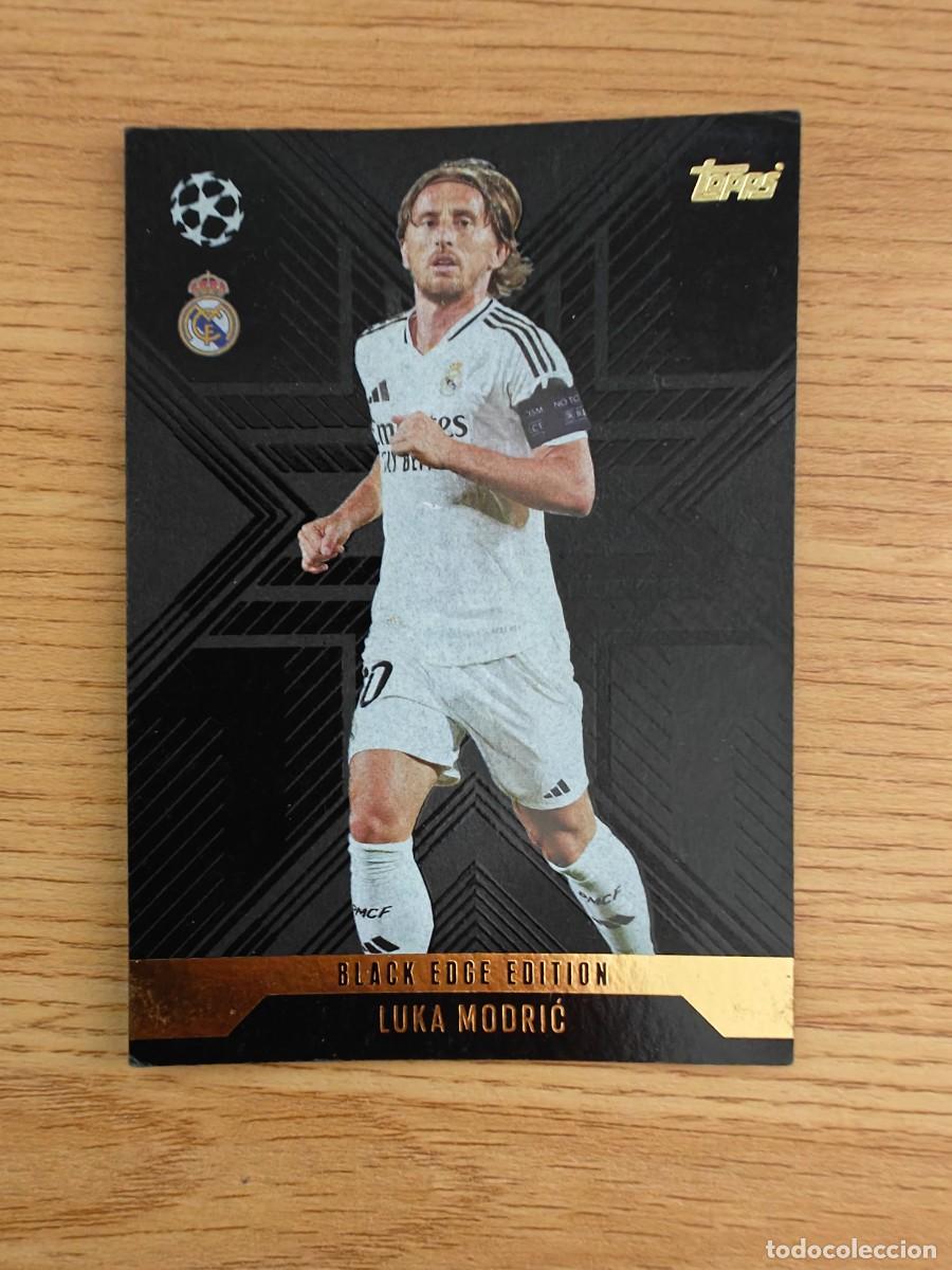 Coleccionismo deportivo: Luka Modric BLA 1 Match Attax EXTRA 24 25 Real Madrid Black Edge Edition Topps 2024 2025