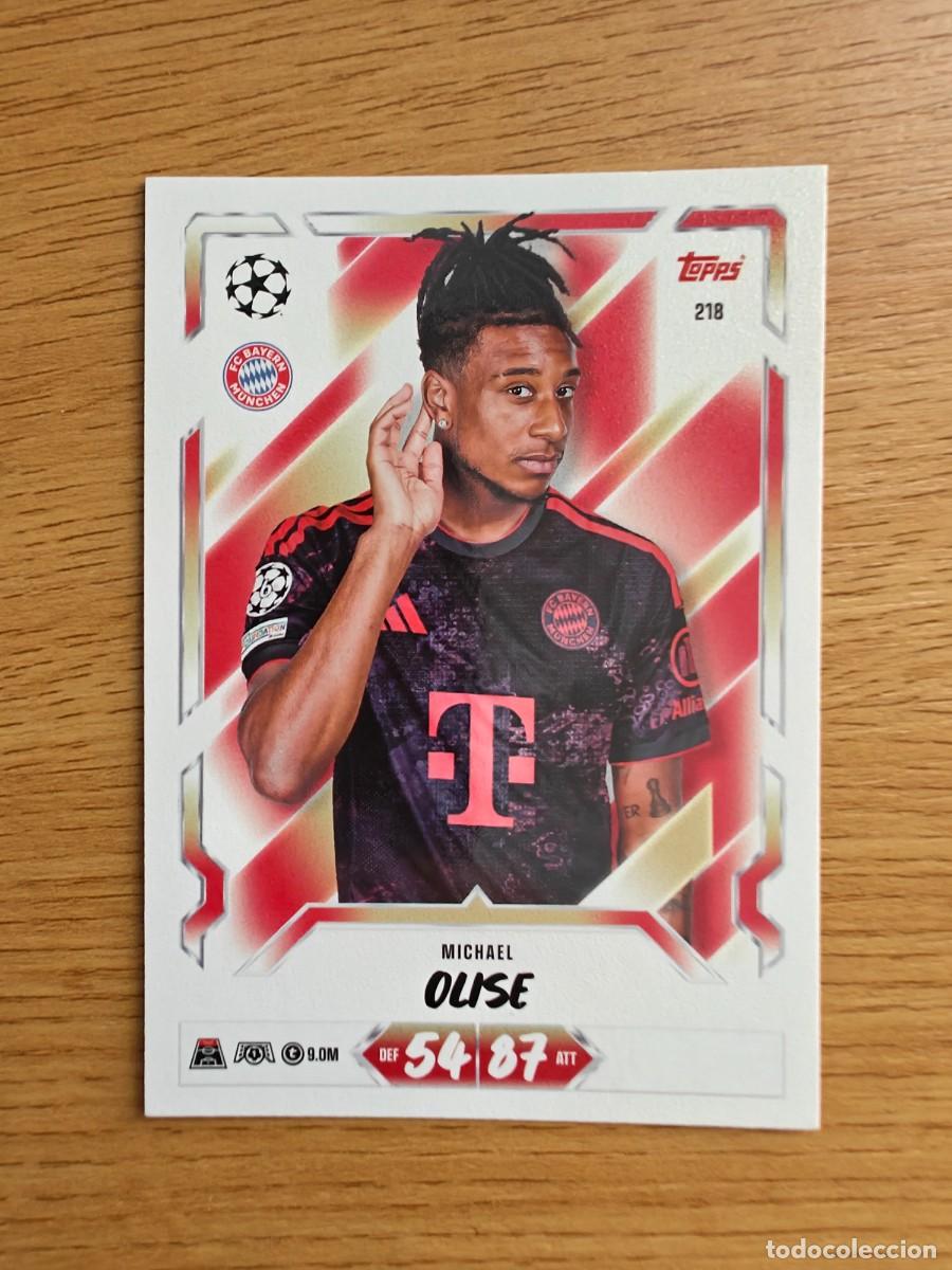 Coleccionismo deportivo: Michael Olise 218 Jules Kound&eacute; 134 Match Attax 26 27 Bayern Munich 2026 2027