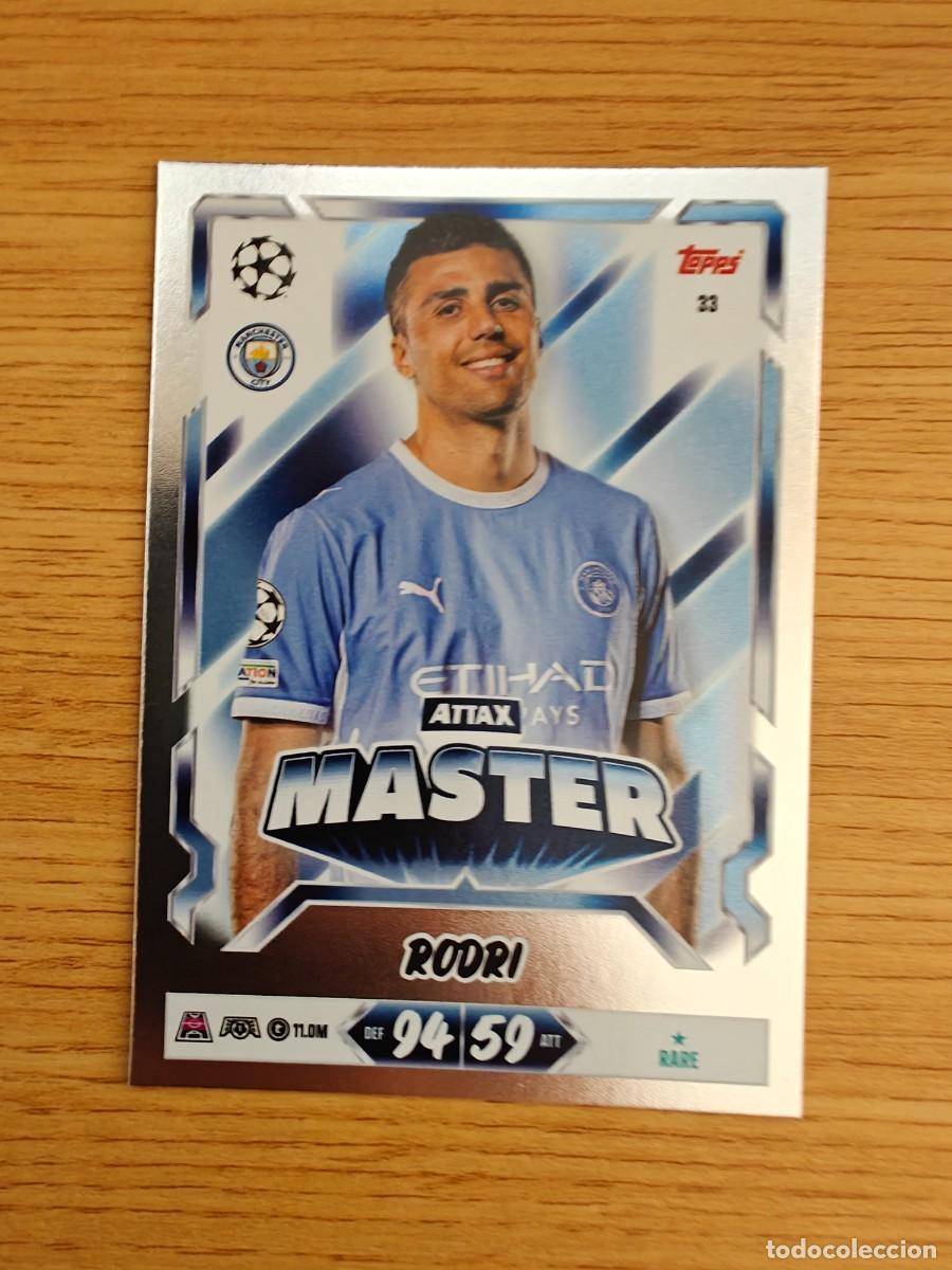 Coleccionismo deportivo: Rodri 33 Match Attax 26 27 Manchester City 2026 2027