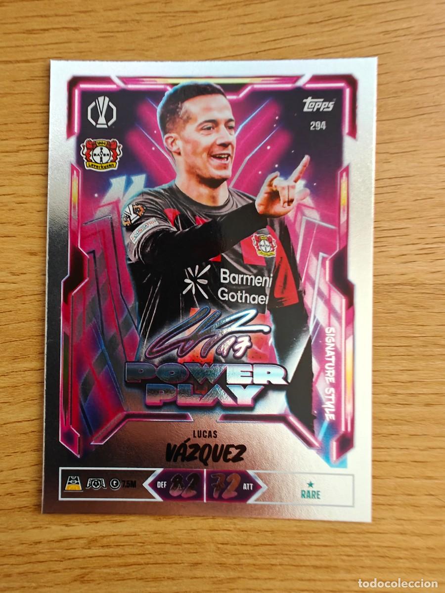 Coleccionismo deportivo: Lucas V&aacute;zquez 294 Match Attax 26 27 Bayer 04 Leverkusen Signature Style Power Play 2026 2027