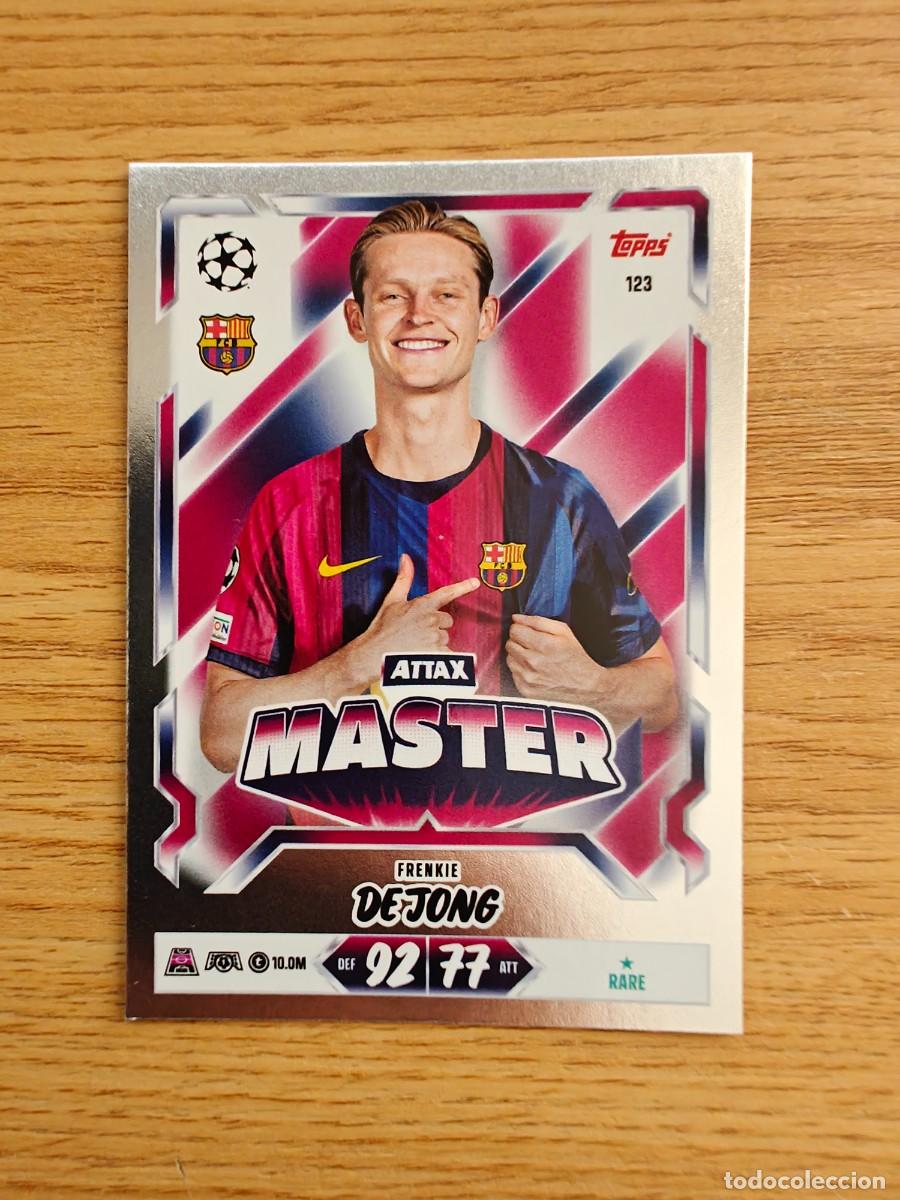 Coleccionismo deportivo: Frenkie de Jong 123 Match Attax 26 27 FC Barcelona Attax Master 2026 2027