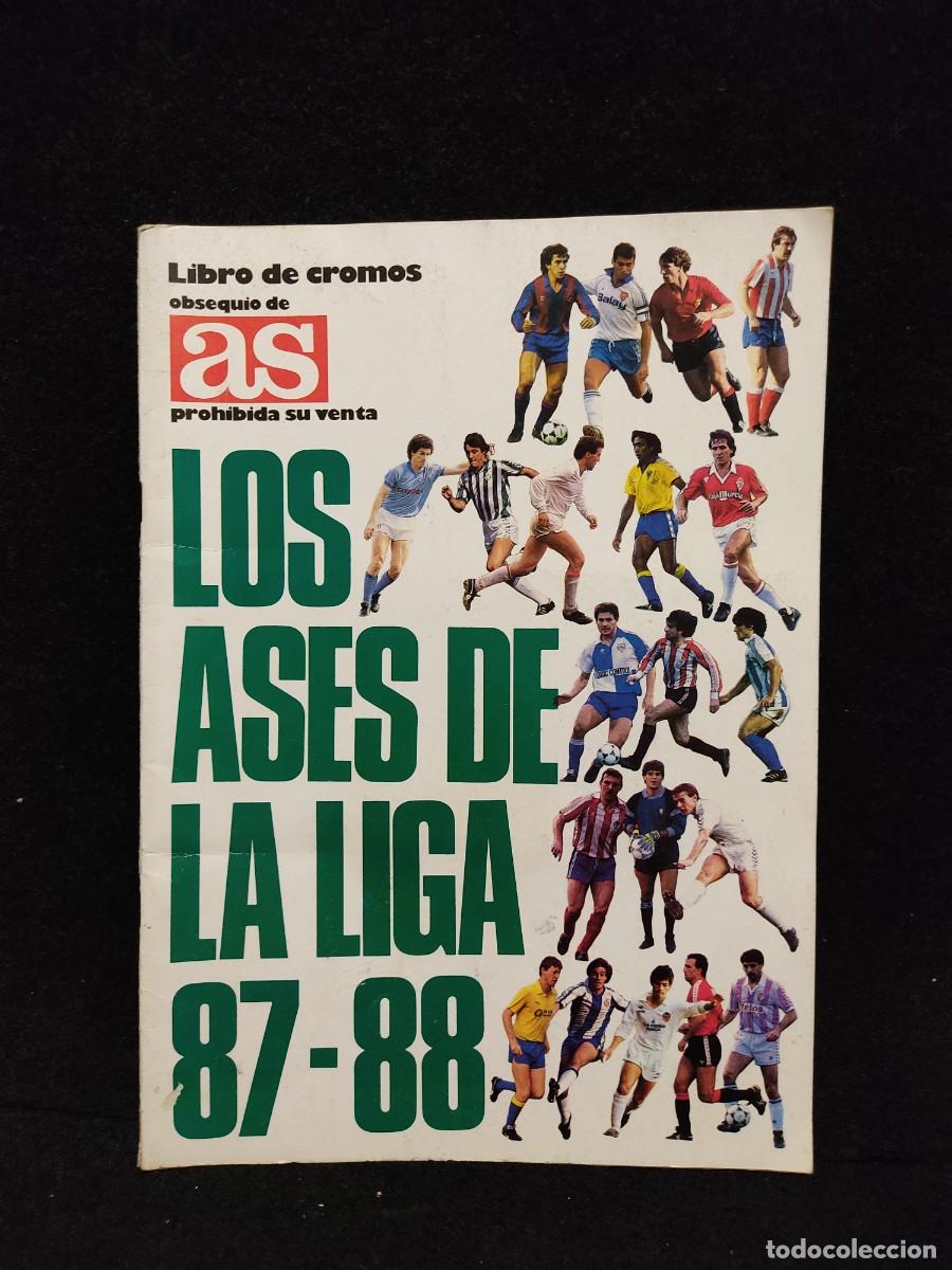 Coleccionismo deportivo: LOS ASES DE LA LIGA 87/88 - LIBRO DE CROMOS AS - FALTAN 8