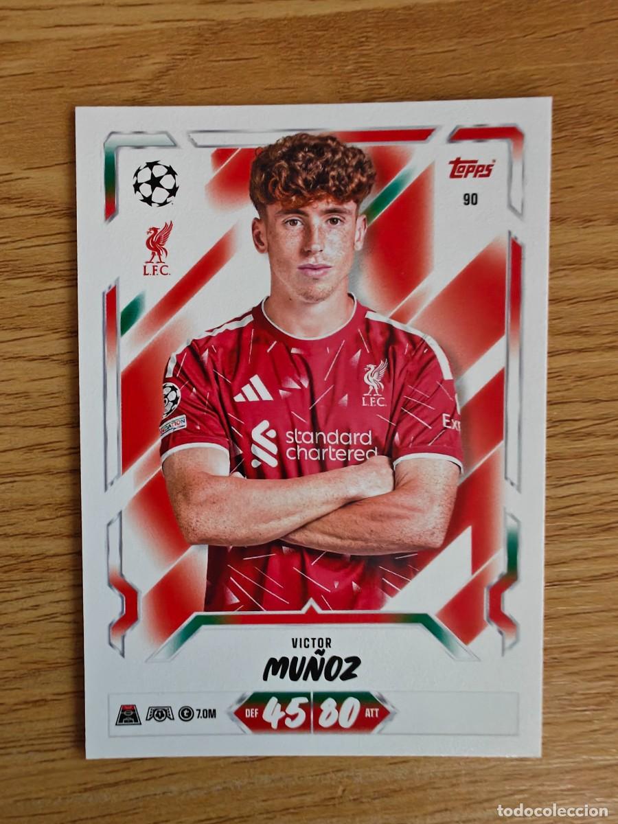 Coleccionismo deportivo: Victor Mu&ntilde;oz 90 Match Attax 26 27 Liverpool 2026 2027