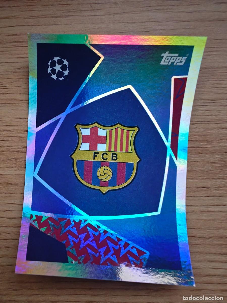 Coleccionismo deportivo: Logo Barcelona 182 Topps UEFA Champions League Sticker 25 26 foil FC Barcelona 2025 2026