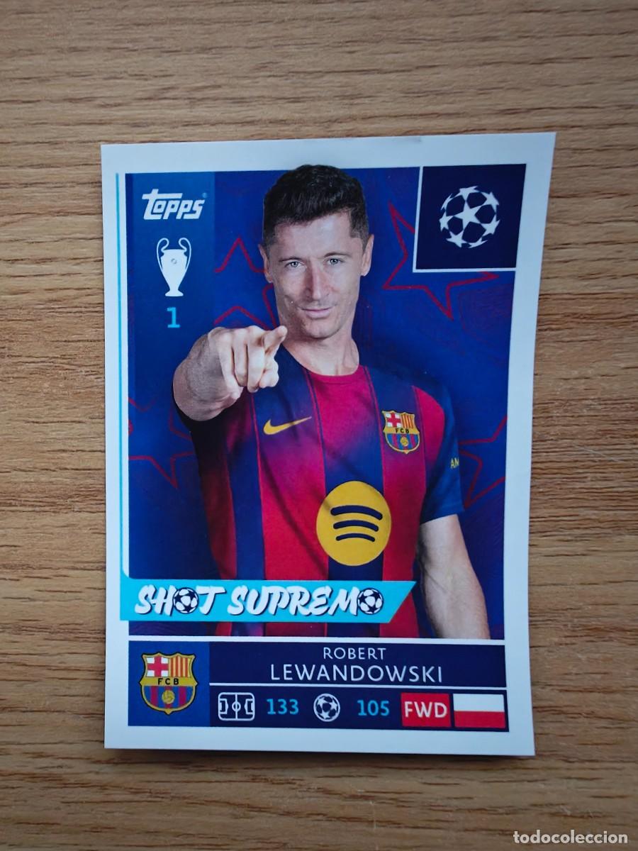 Coleccionismo deportivo: Robert Lewandowski 193 Topps UEFA Champions League Sticker 25 26 FC Barcelona 2025 2026