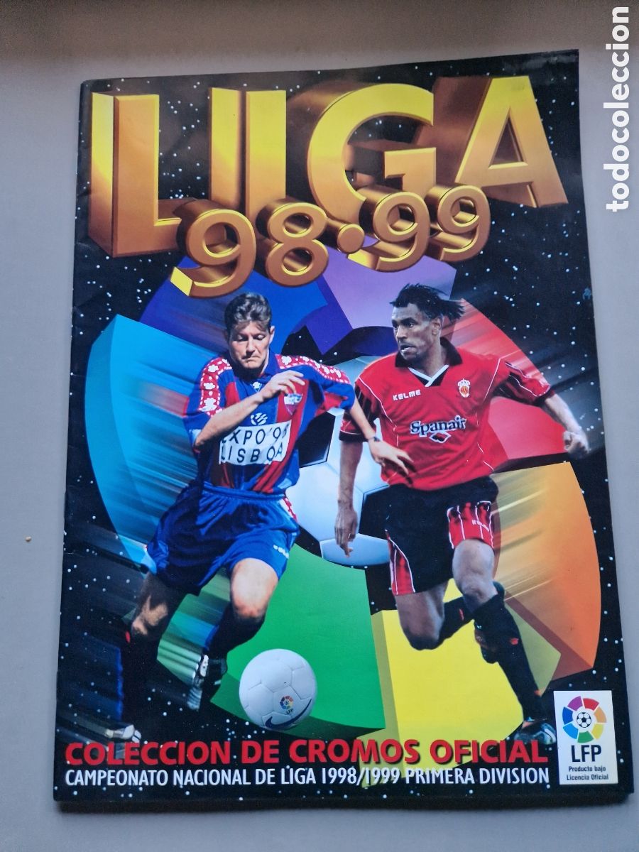 Coleccionismo deportivo: ALBUM PLANCHA VACIO 1998 1999 98 99 LIGA ESTE MUY DIFICIL DE CONSEGUIR