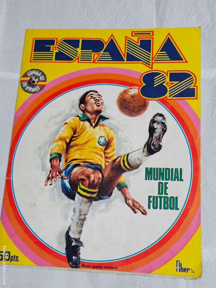 Coleccionismo deportivo: ESPA&Ntilde;A 82 MUNDIAL ALBUM FHER FUTBOL INCOMPLETO