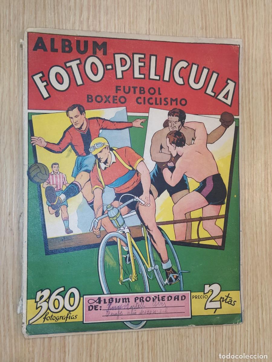 Coleccionismo deportivo: ALBUM FOTO PELICULA FUTBOL BOXEO CICLISMO - ALBUM DE CROMOS INCOMPLETO -VER FOTOS