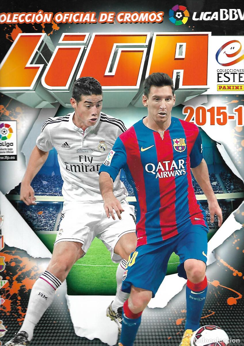 Coleccionismo deportivo: ALBUM DE LA LIGA 2015-16 CON 4 CROMOS