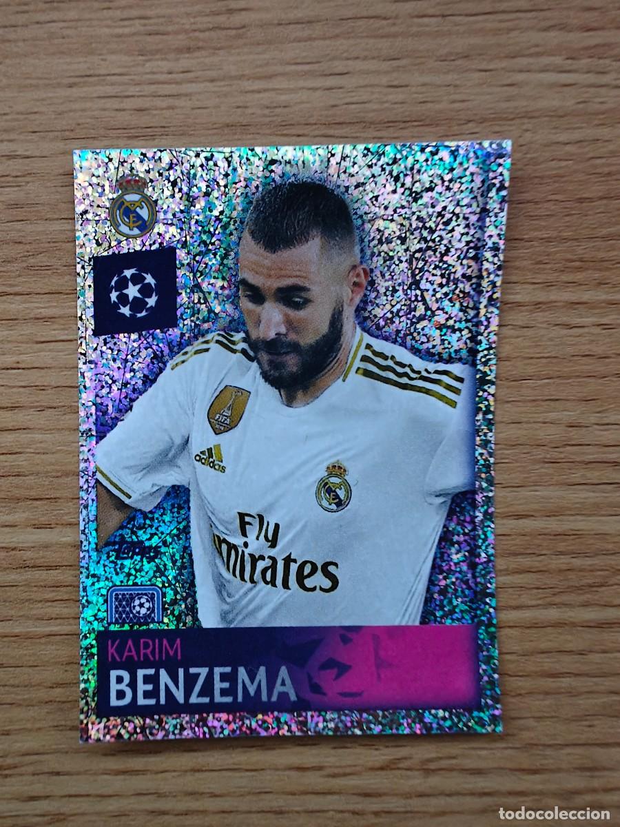 Coleccionismo deportivo: Karim Benzema 386 Topps UEFA Champions League Sticker 19 20 Top Scorer Real Madrid 2019 2020