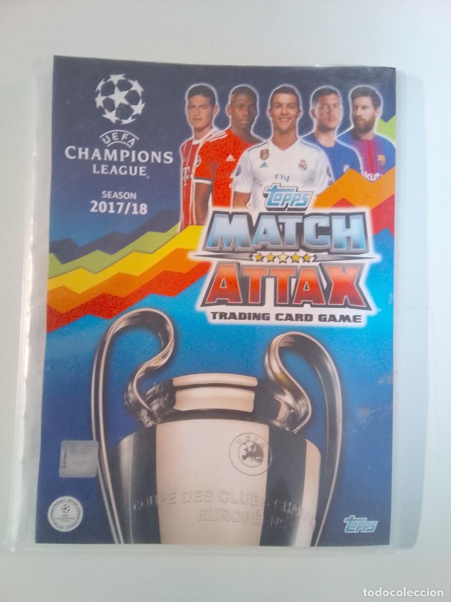 Coleccionismo deportivo: Album topps macth attax 2017 2018 17 18 con 110 cromos