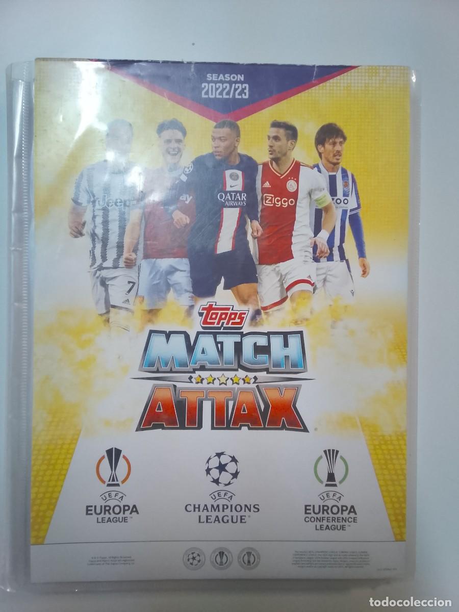 Coleccionismo deportivo: Album topps macth attax 2022 2023 22 23 con 200 cromos