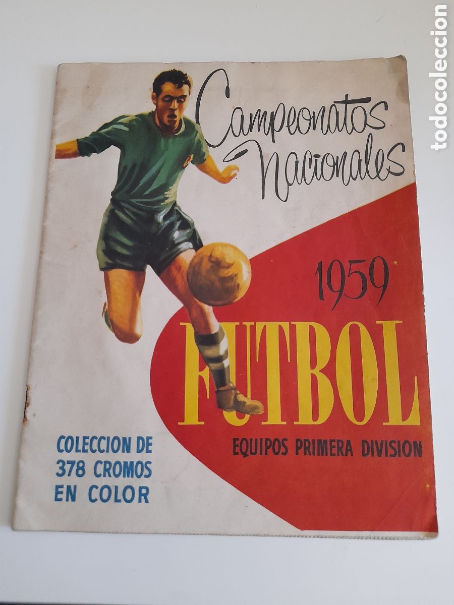 Coleccionismo deportivo: ALBUM FUTBOL TEMPORADA 1959. RUIZ ROMERO. BUEN ESTADO. VACIO + 69 CROMOS SIN PEGAR. KUBALA, ETC