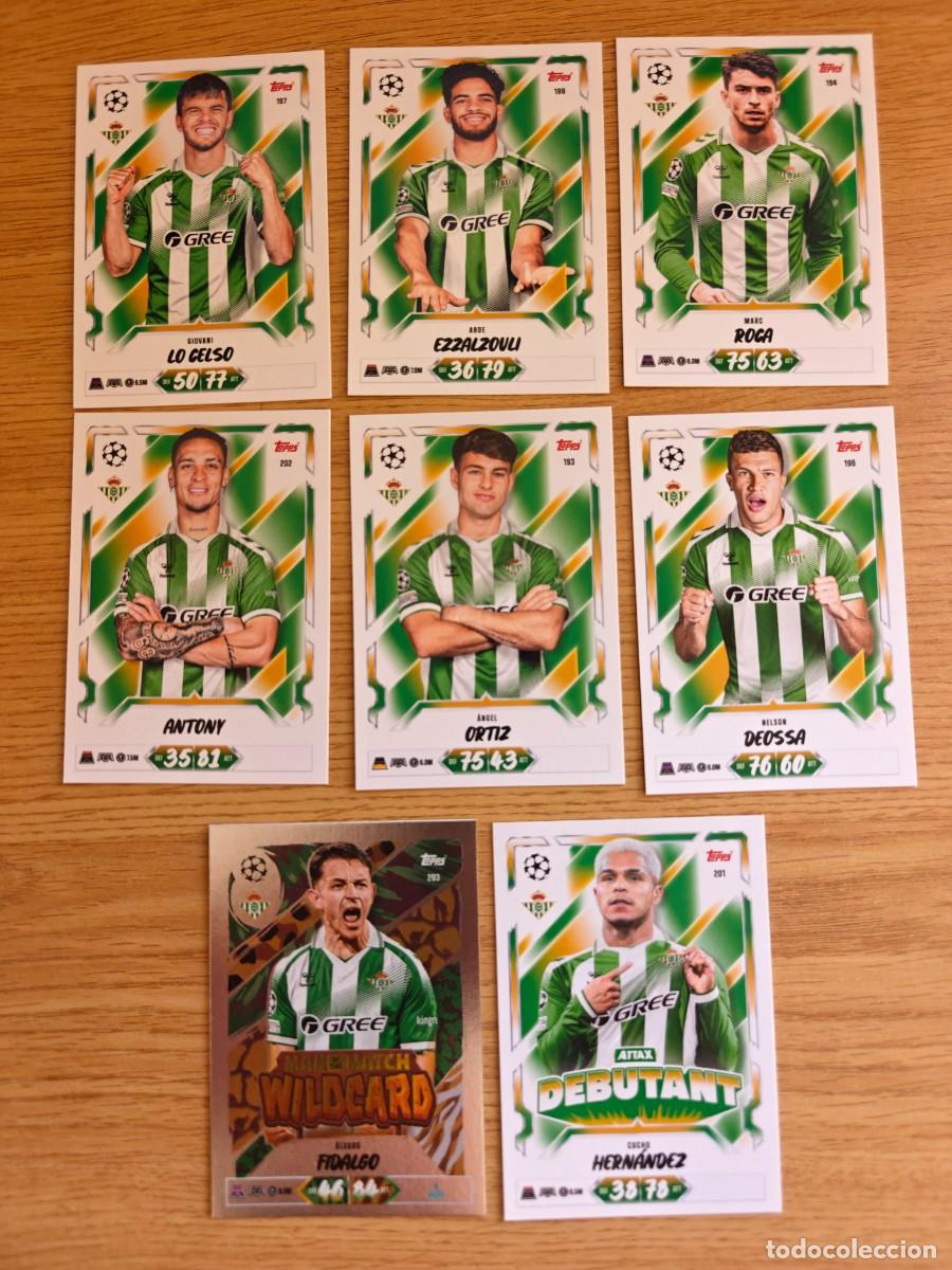 Coleccionismo deportivo: Lote 8 Cromos Match Attax 26 27 Real Betis 2026 2027