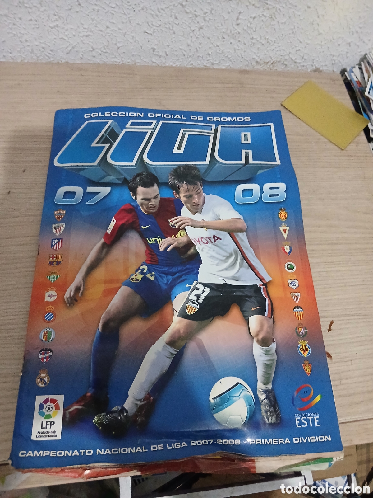 Coleccionismo deportivo: LIGA ESTE 07/08 A FALTA DE 4 CROMOS CON TODOS LOS DOBLES,,VER FOTOS