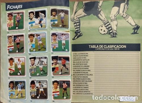 Coleccionismo deportivo: &Aacute;lbum 'LIGA 89-90' de Ed. ESTE, con 356 cromos por lo que est&aacute; completo sin colocas ni similares