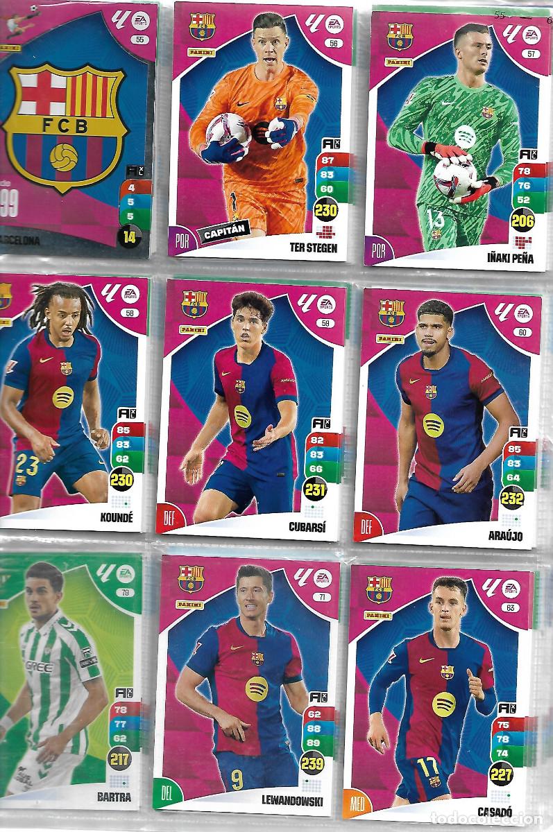 Coleccionismo deportivo: OPORTUNIDAD CARPETA CON LA COLECCION DE ADRENALYN 2024-25 CON 465 FICHAS EN BUEN ESTADO