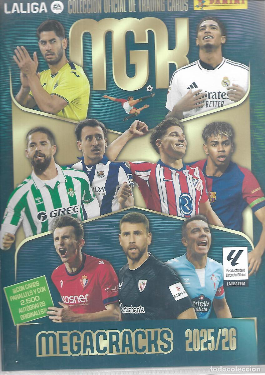 Coleccionismo deportivo: ALBUM DE LA LIGA MGK 2025-26 CON 100 FICHAS BUEN ESTADO