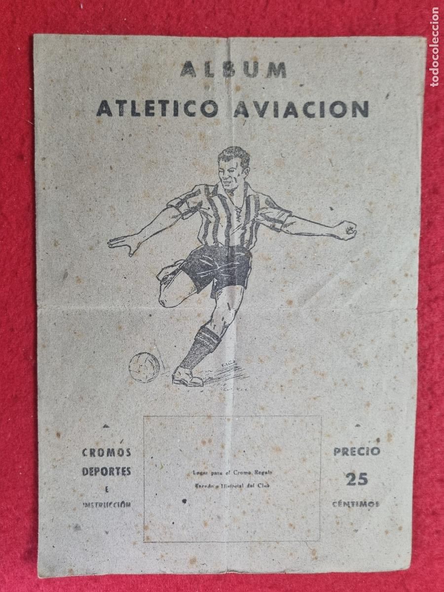 Coleccionismo deportivo: ALBUM FUBOL ATLETICO AVIACION MADRID EDITORIAL VALENCIANA INCOMPLETO 12 CROMOS ORIGINAL