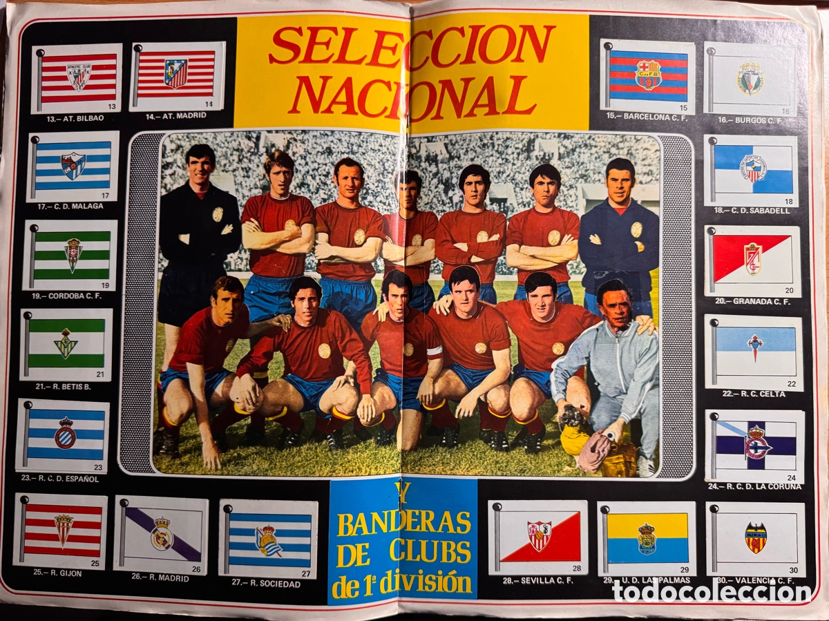 Coleccionismo deportivo: Album 1971-72 FHER con poster central completo