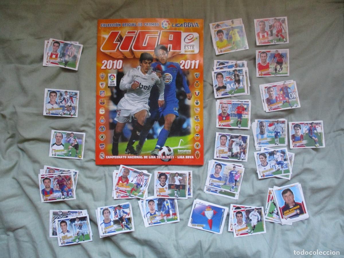 Coleccionismo deportivo: ALBUM VACIO PLACHA ESTE LIGA FUTBOL 2010 2011 10 11 PANINI MAS 84 CROMOS DIFERENTES