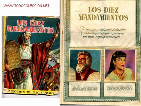 Coleccionismo &aacute;lbumes: LOS 10 MANDAMIENTOS - Foto 1