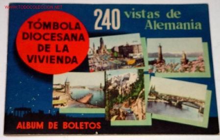 Collectable Incomplete Albums: ANTIGUO ALBUM DE CROMOS TOMBOLA DIOCESANA DE LA VIVIENDA EN MADRID - 240 CROMOS - SOLO TIENE 44 CROM
