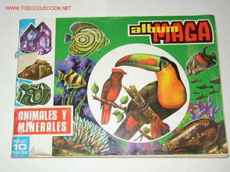 Coleccionismo &Aacute;lbumes: ALBUM ANIMALES Y MINERALES. 1.970